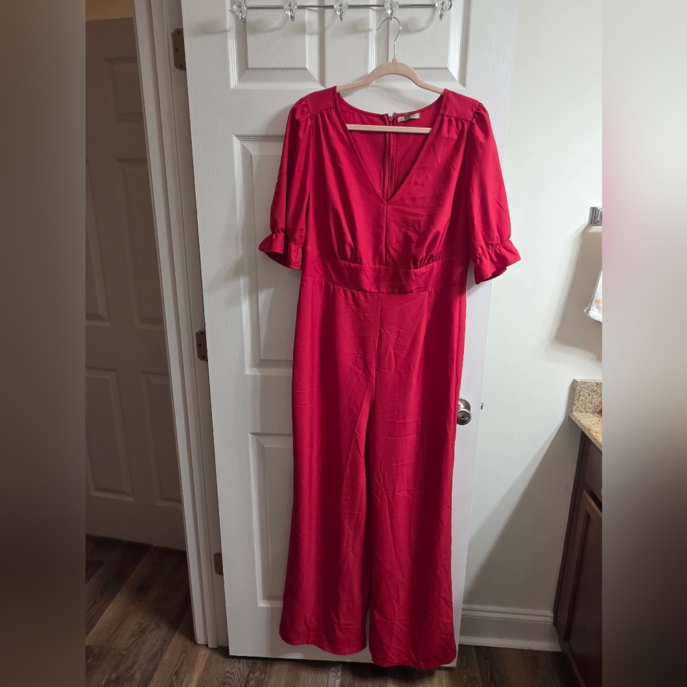 Wonderly Red Jumpsuit size 1x